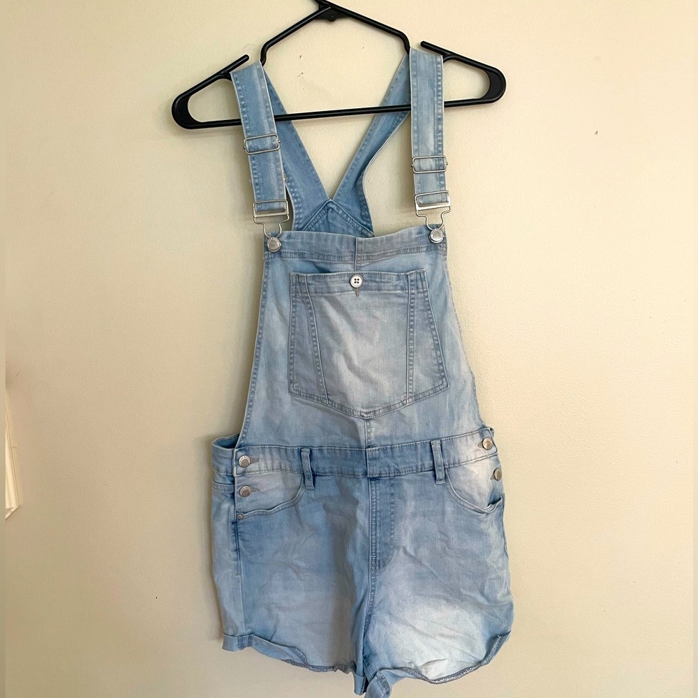 Blue Overall Shorts